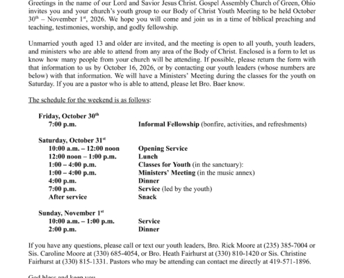 2026 Green Youth Meeting Letter-1